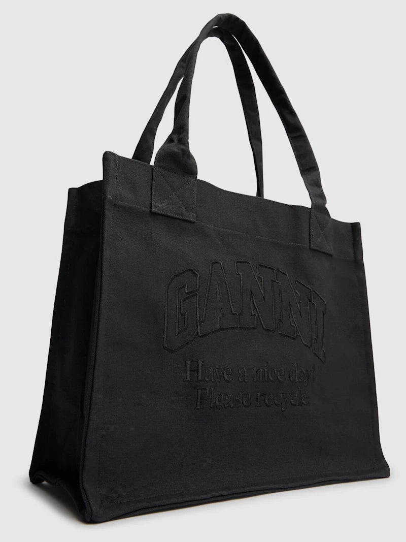 GANNI Canvas Tote Bag