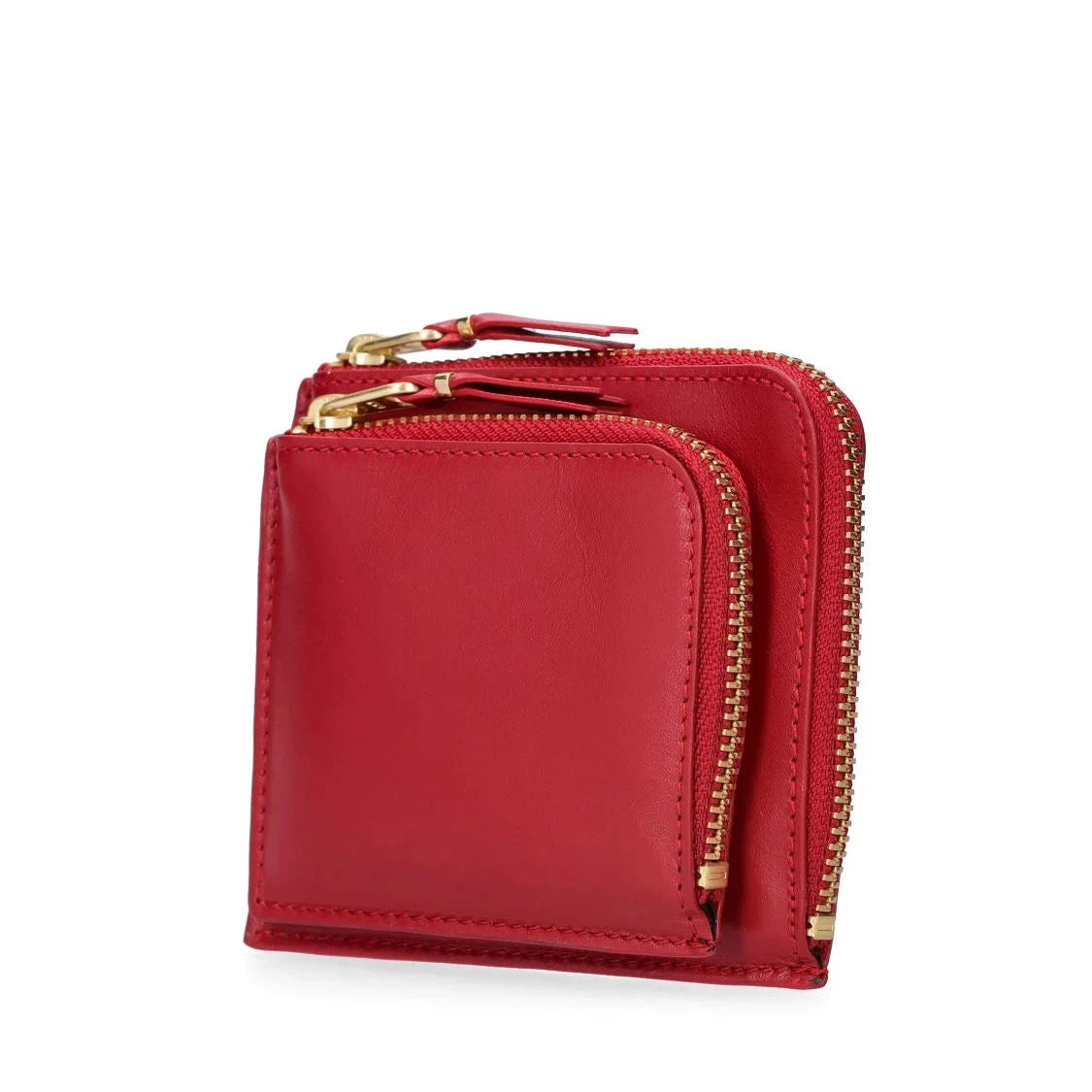 Comme des Garçons Wallet Red Outside pocket zip wallet - MOODY ORANGES