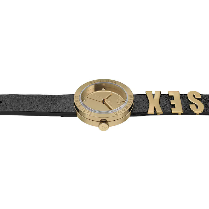 Vivienne Westwood Black/Gold Rebel Ladies Watch (VV303BKGD)