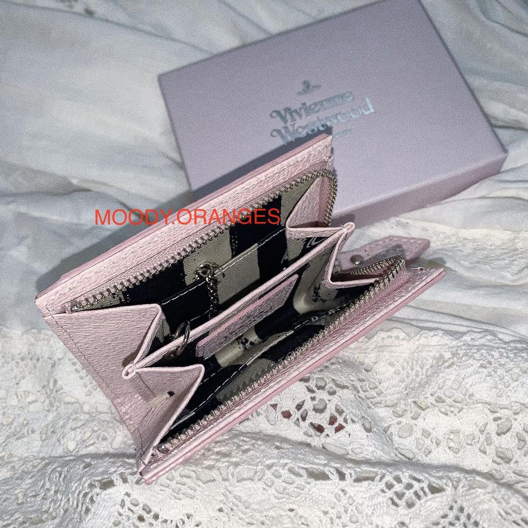 Vivienne Westwood Sakura Pink Cardholder & Mini Wallet - MOODY ORANGES
