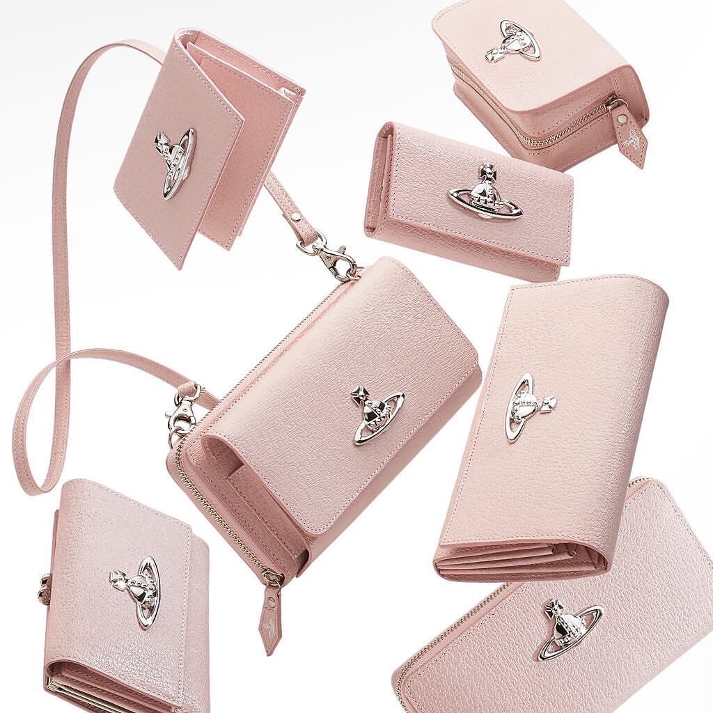 Vivienne Westwood Sakura Pink Cardholder & Mini Wallet - MOODY ORANGES