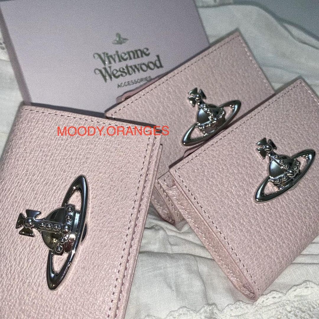 Vivienne Westwood Sakura Pink Cardholder & Mini Wallet - MOODY ORANGES