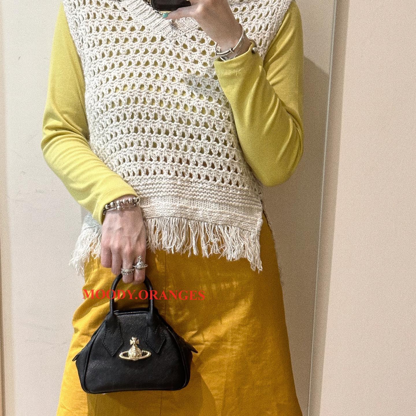 Vivienne Westwood B/G Saffiano Yasmine Bag - MOODY ORANGES