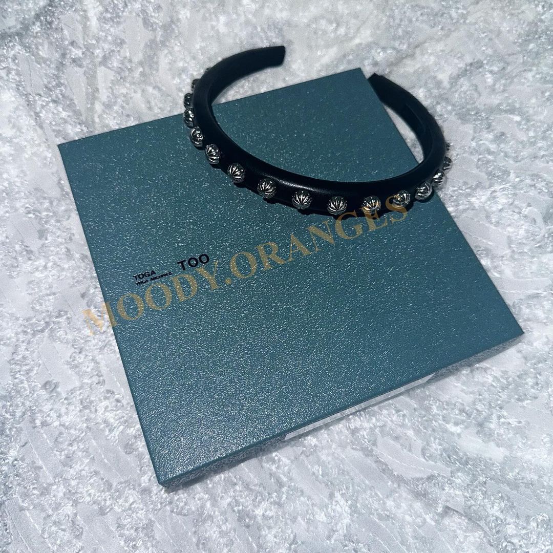 Toga Pulla Leather Headband Series - MOODY ORANGES