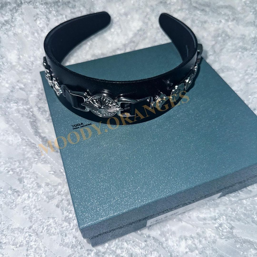 Toga Pulla Leather Headband Series - MOODY ORANGES