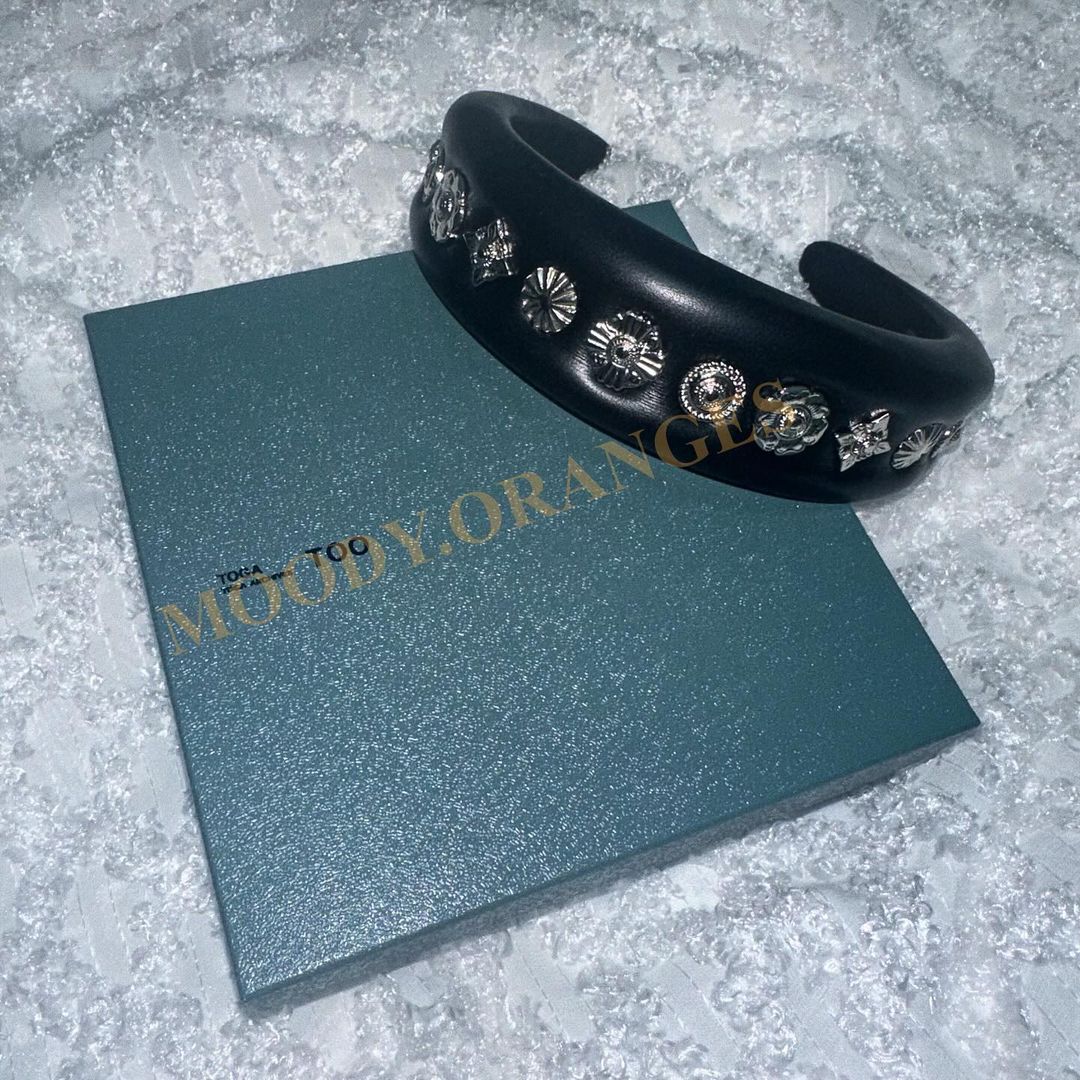 Toga Pulla Leather Headband Series - MOODY ORANGES