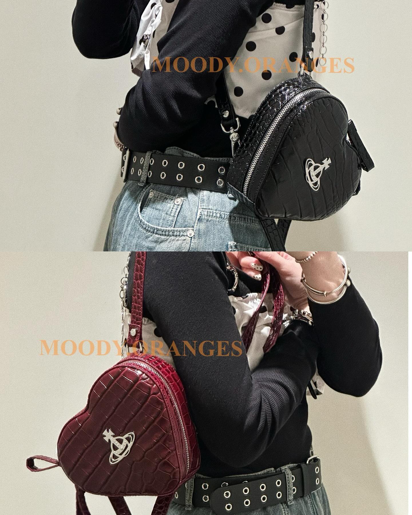 Vivienne Westwood Ella Heart Mini Backpack - MOODY ORANGES
