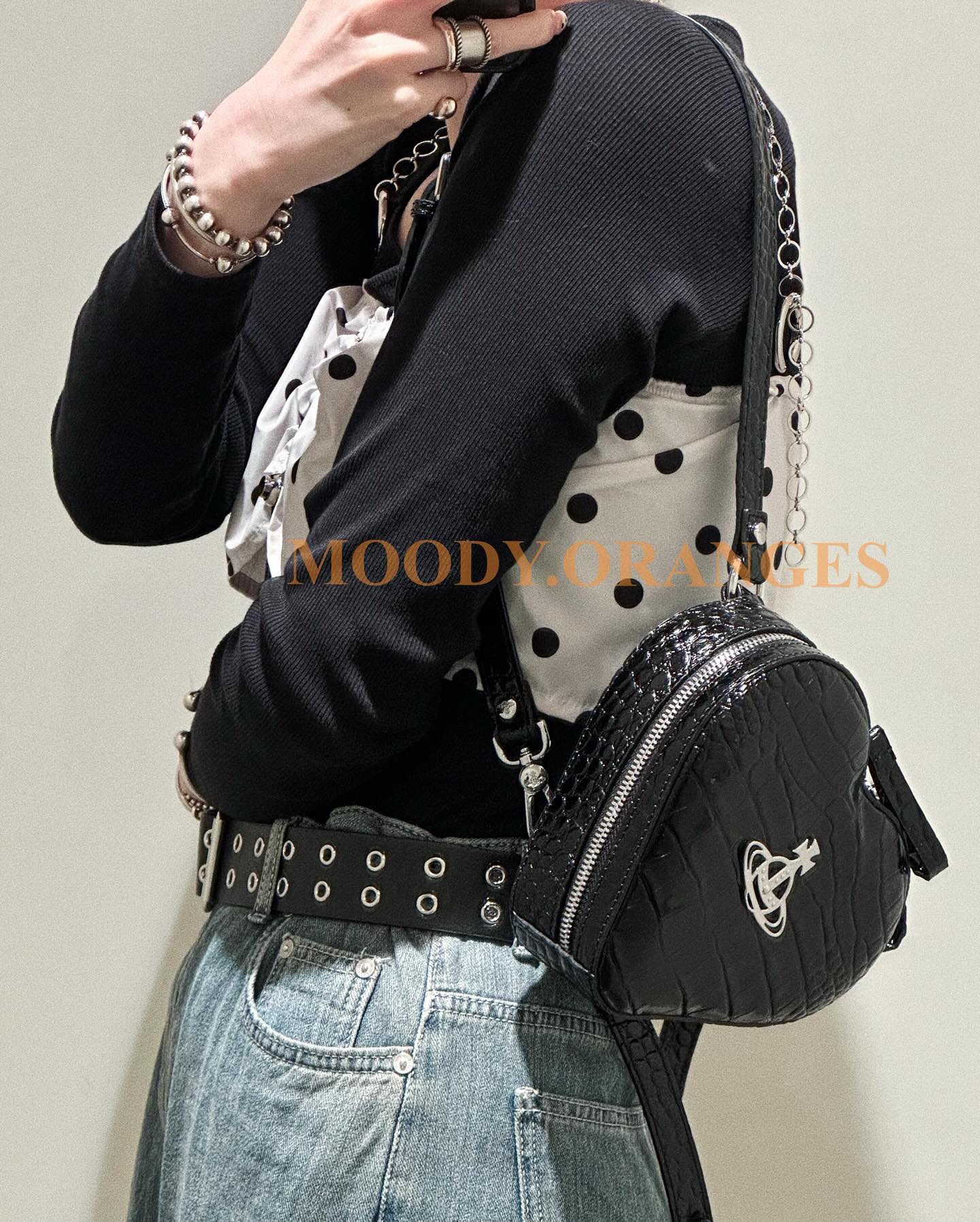 Vivienne Westwood Ella Heart Mini Backpack - MOODY ORANGES