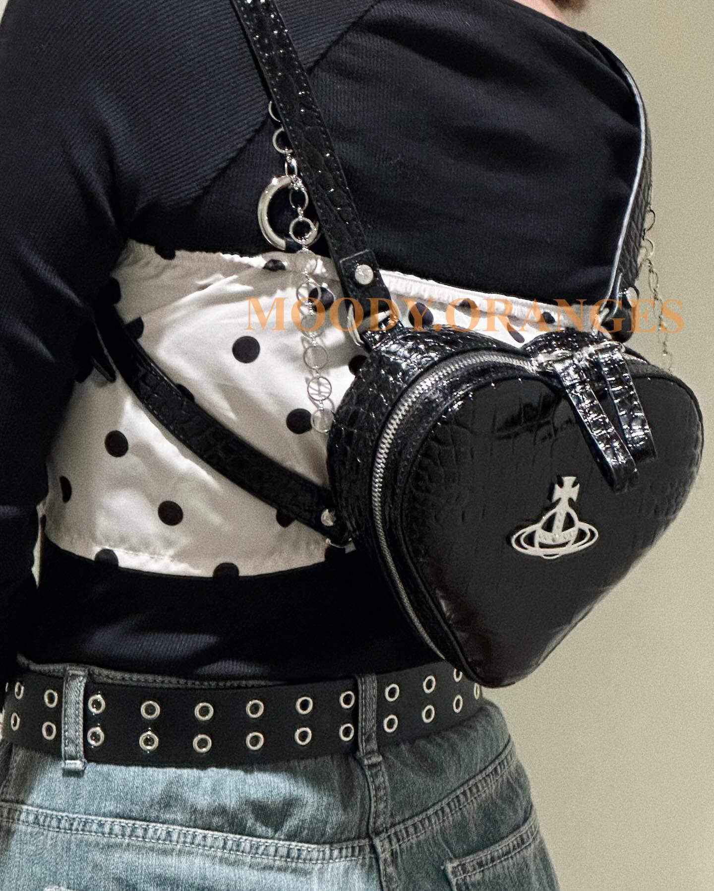Vivienne Westwood Ella Heart Mini Backpack - MOODY ORANGES
