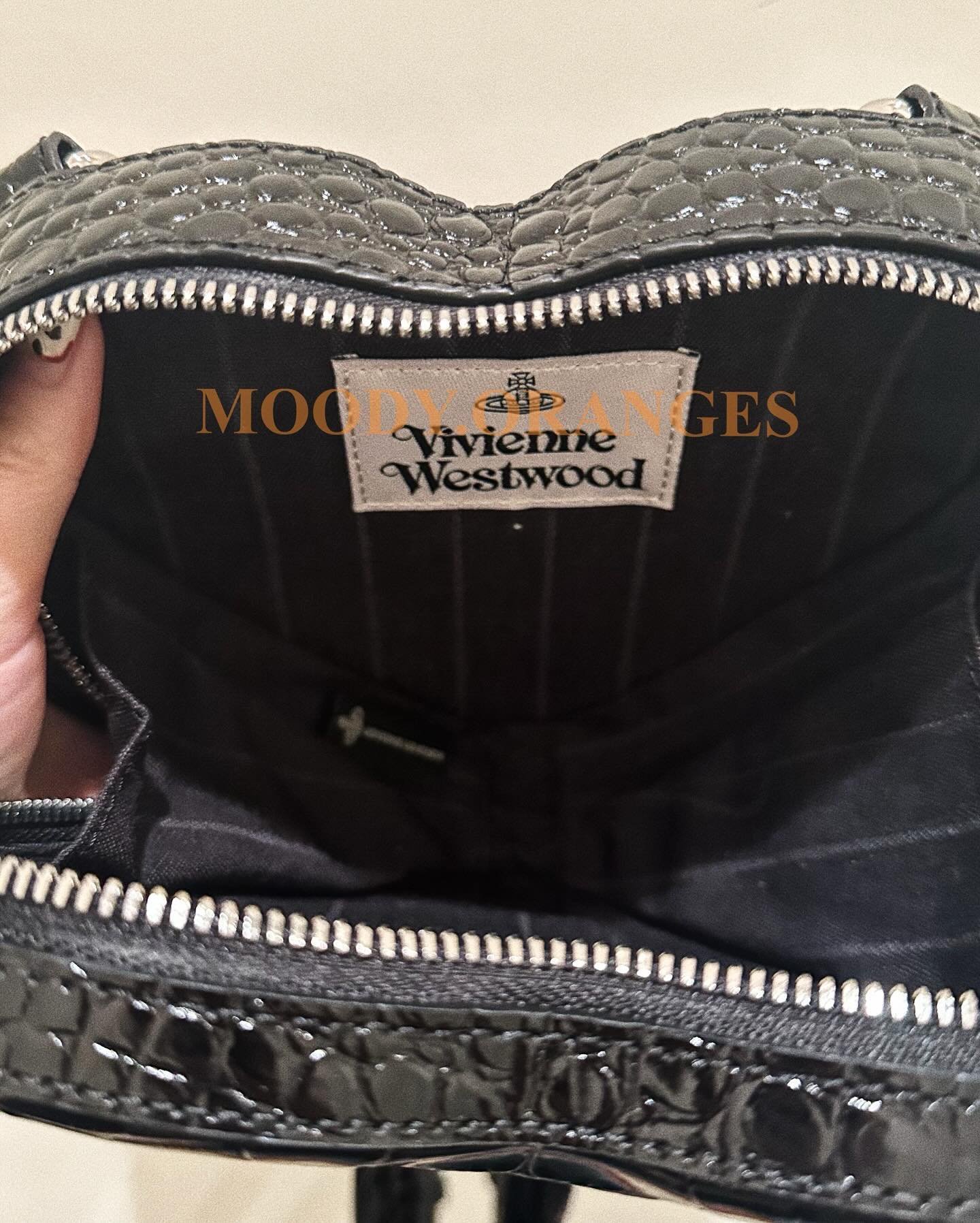 Vivienne Westwood Ella Heart Mini Backpack - MOODY ORANGES