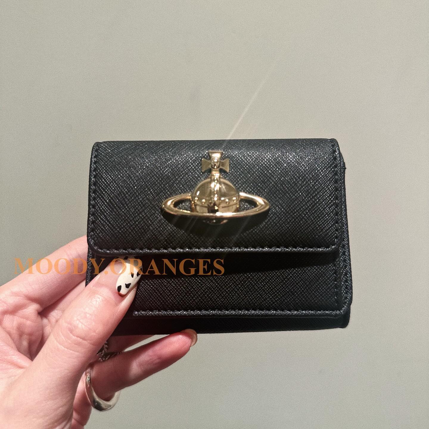 Vivienne Westwood Black/Gold Cardholder - MOODY ORANGES
