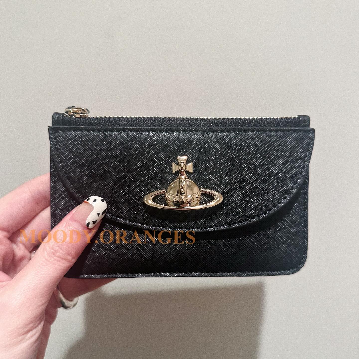 Vivienne Westwood Black/Gold Cardholder - MOODY ORANGES