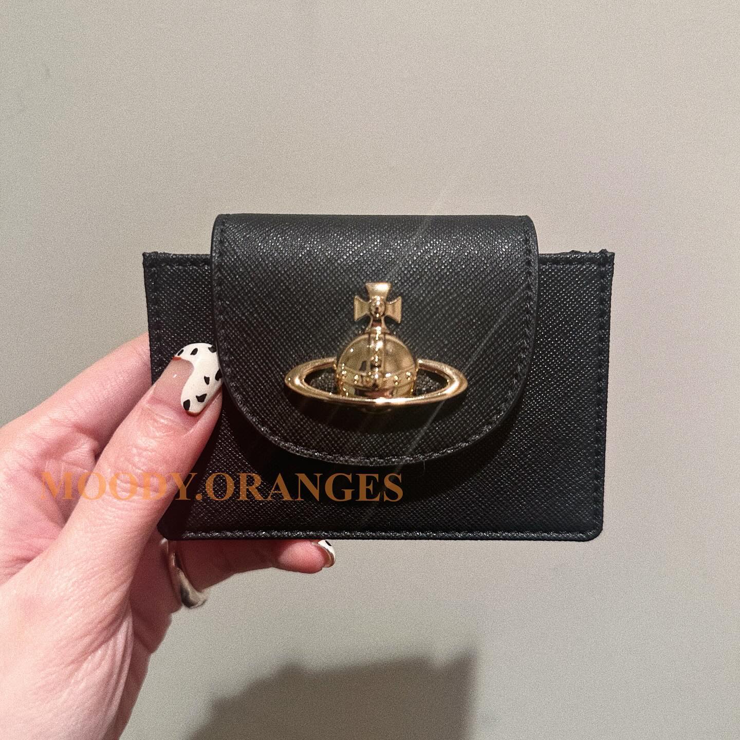 Vivienne Westwood Black/Gold Cardholder - MOODY ORANGES