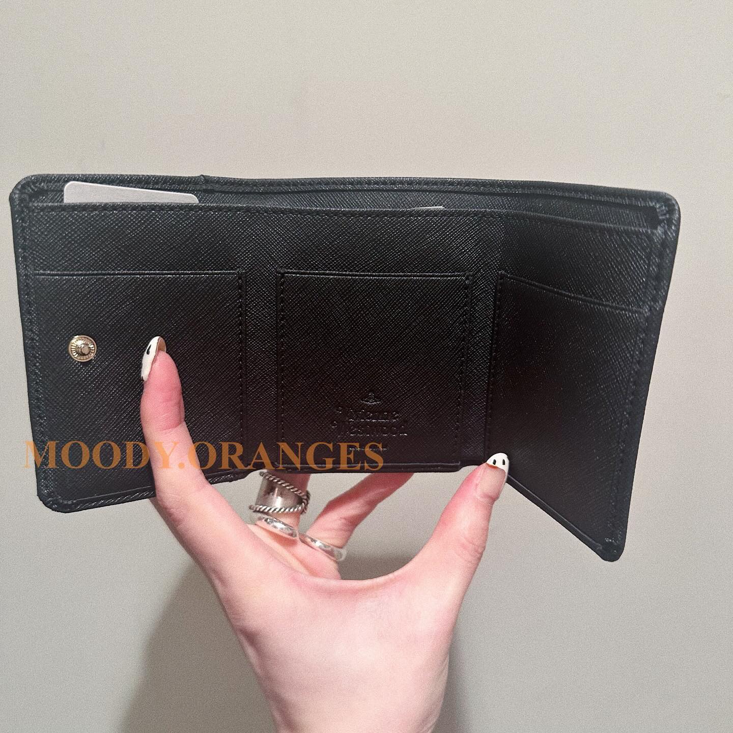 Vivienne Westwood Black/Gold Cardholder - MOODY ORANGES