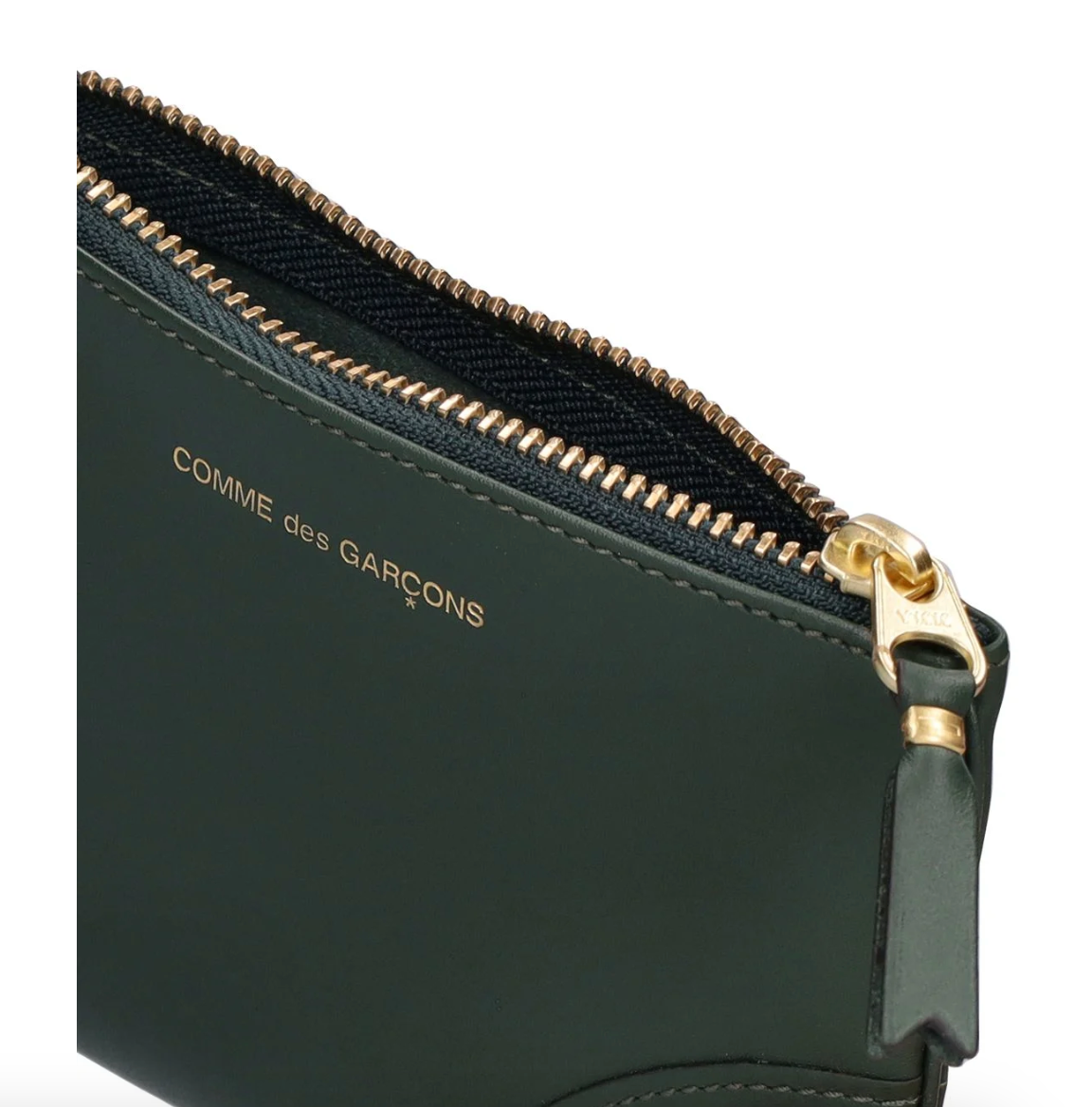 Comme des Garçons Wallet Green Classic leather wallet - MOODY ORANGES