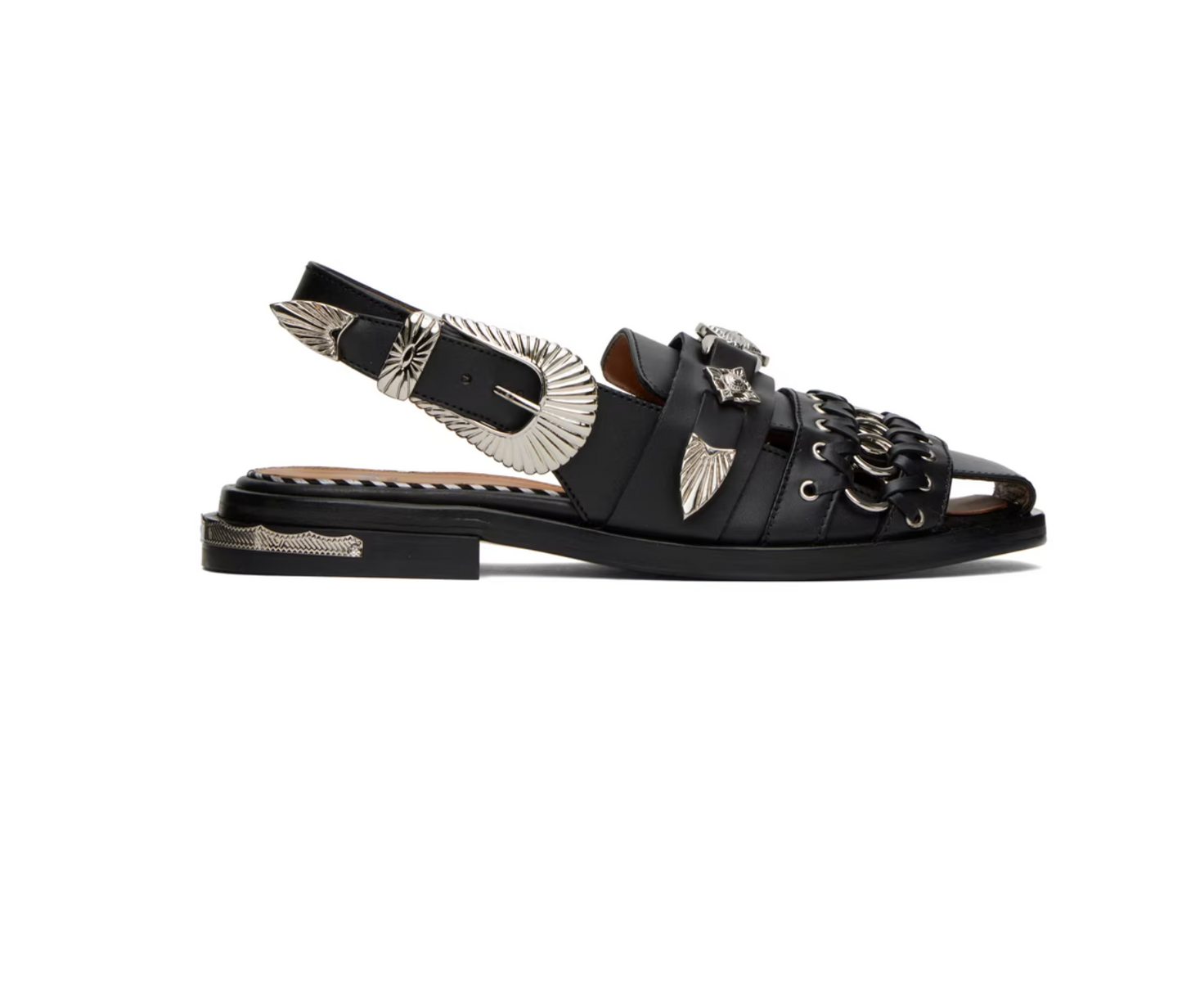 Toga Pulla Black Polido Loafers - MOODY ORANGES