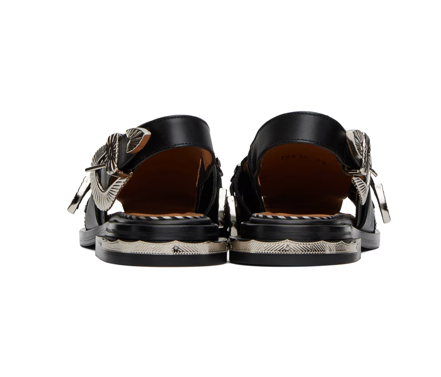 Toga Pulla Black Polido Loafers - MOODY ORANGES