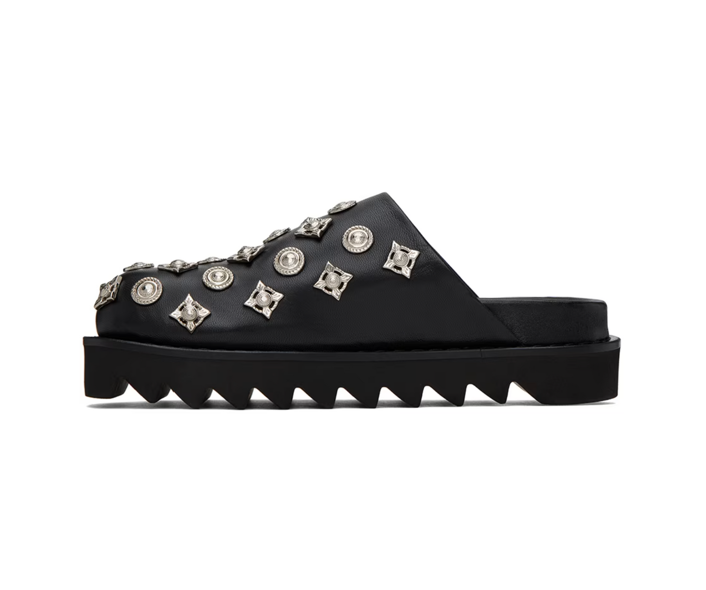 Toga Pulla Exclusive Black Loafers - MOODY ORANGES