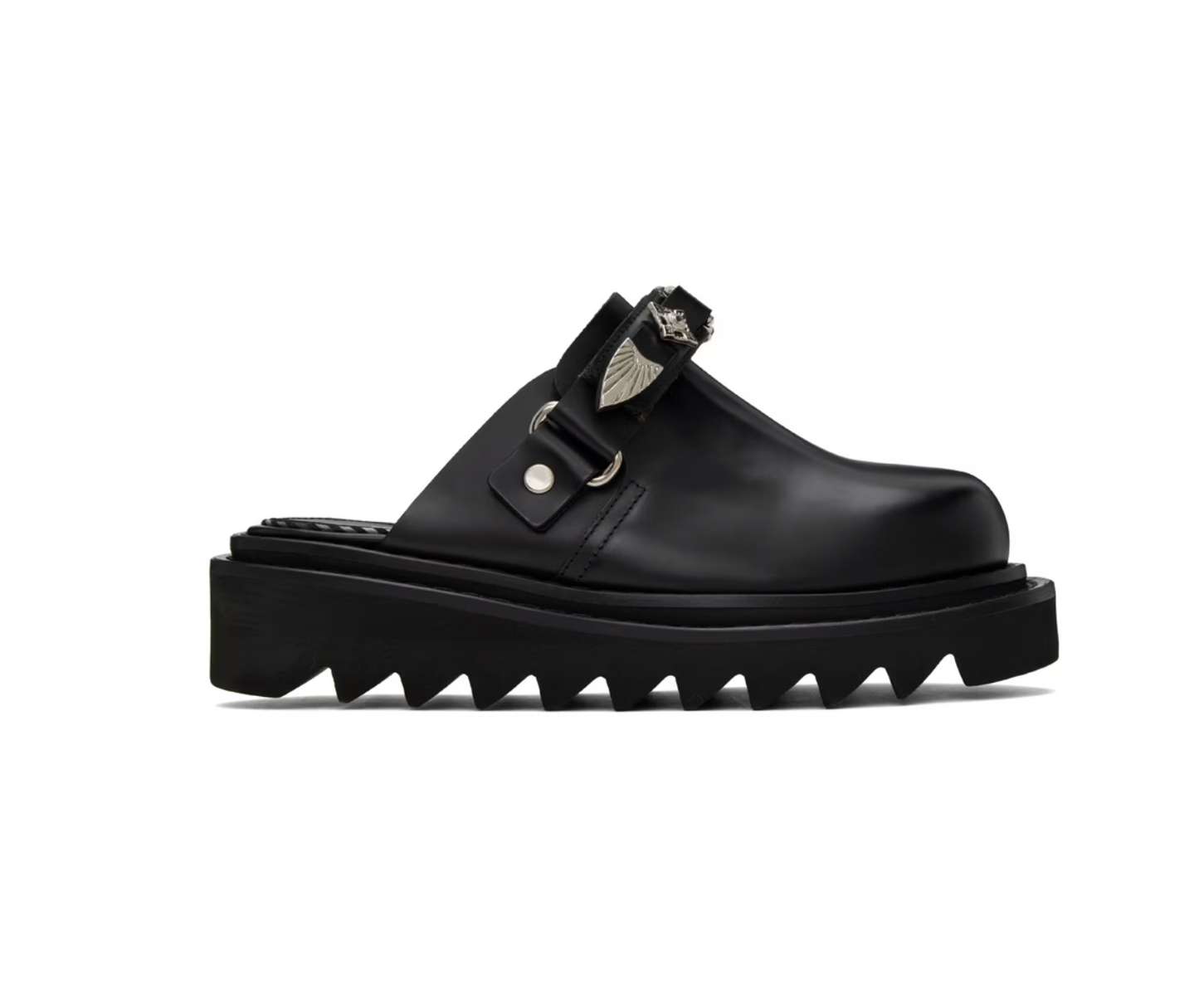 Toga Pulla Black Chunky Loafers - MOODY ORANGES