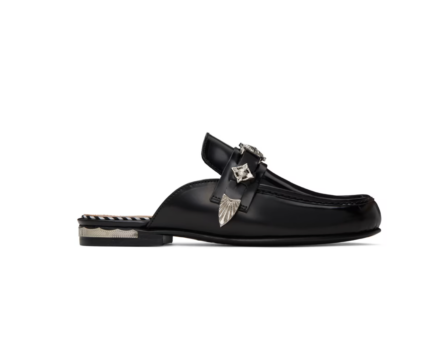 Toga Pulla Exclusive Black Loafers - MOODY ORANGES