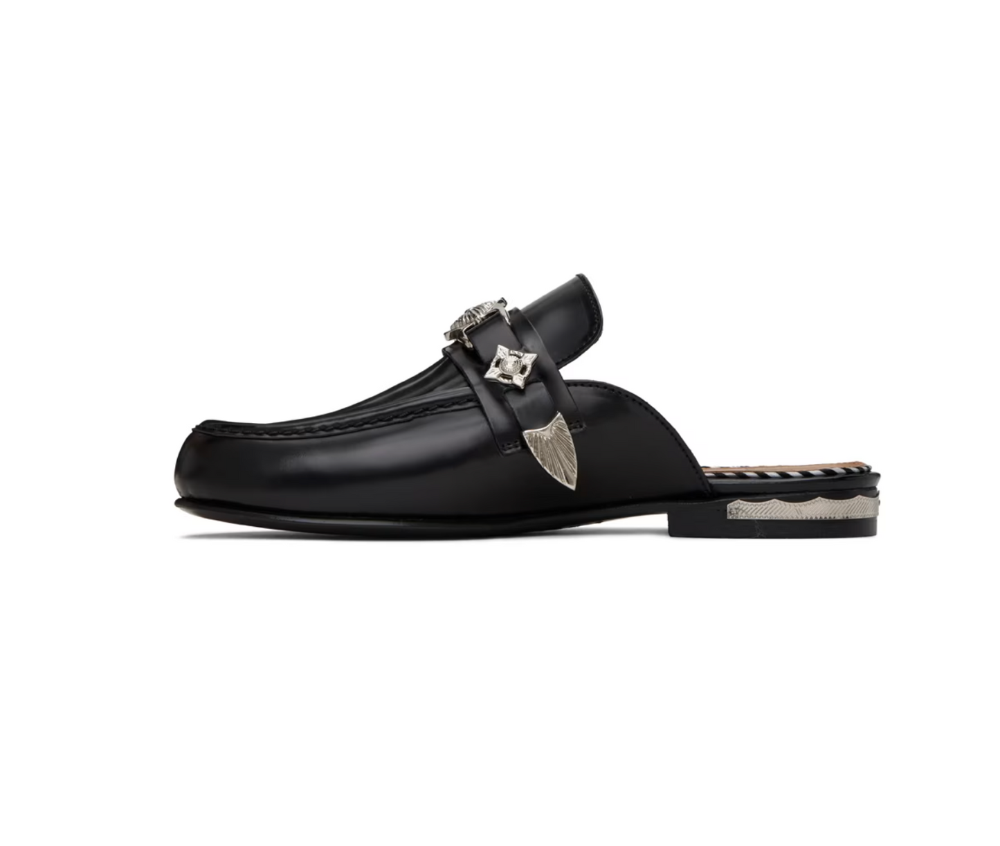 Toga Pulla Exclusive Black Loafers - MOODY ORANGES
