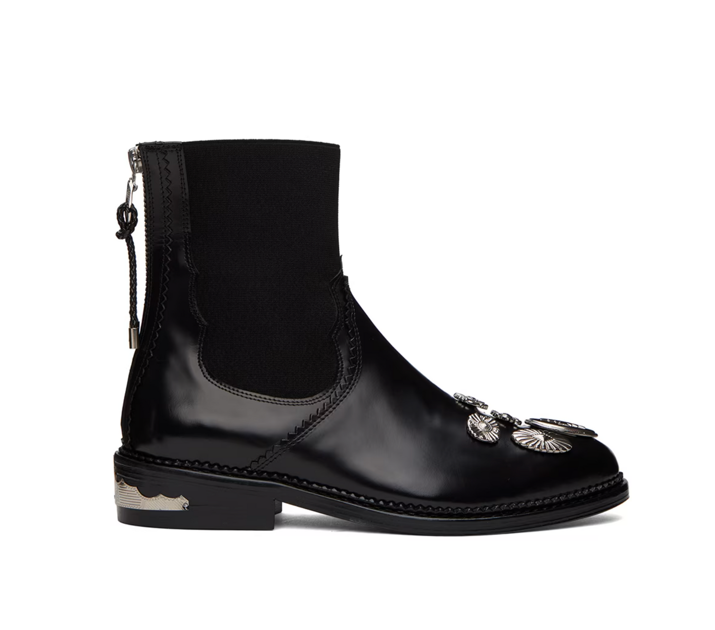 Toga Pulla Black Hardware Boots - MOODY ORANGES