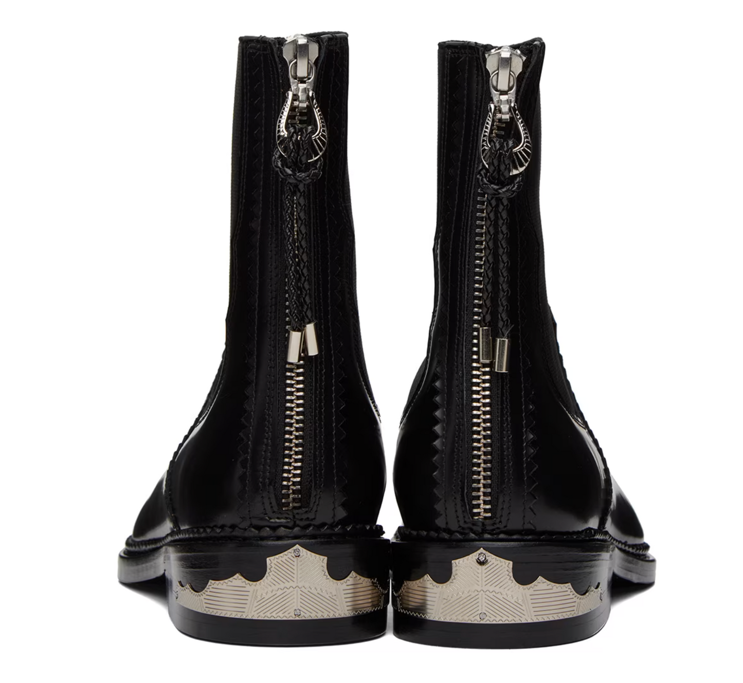Toga Pulla Black Hardware Boots - MOODY ORANGES