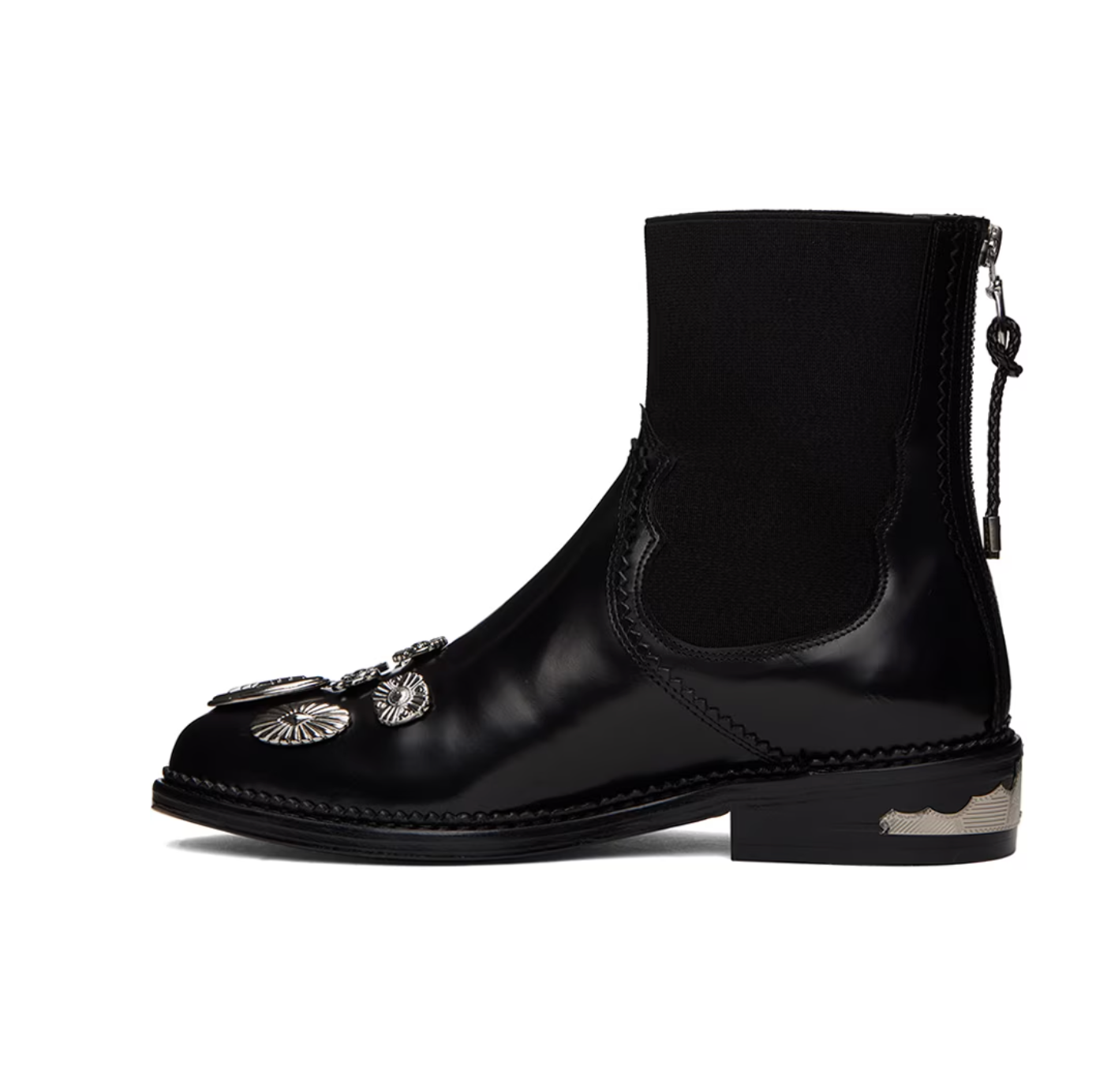 Toga Pulla Black Hardware Boots - MOODY ORANGES