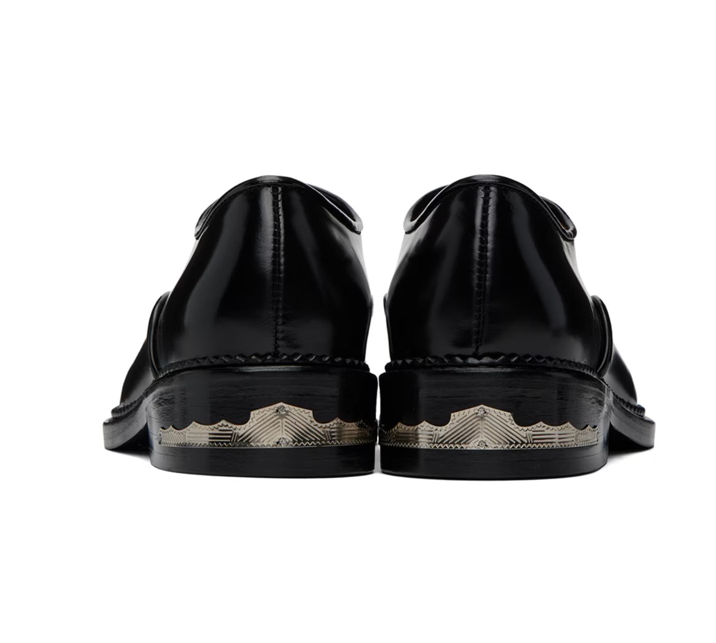 Toga Pulla Black Embellished Oxfords - MOODY ORANGES