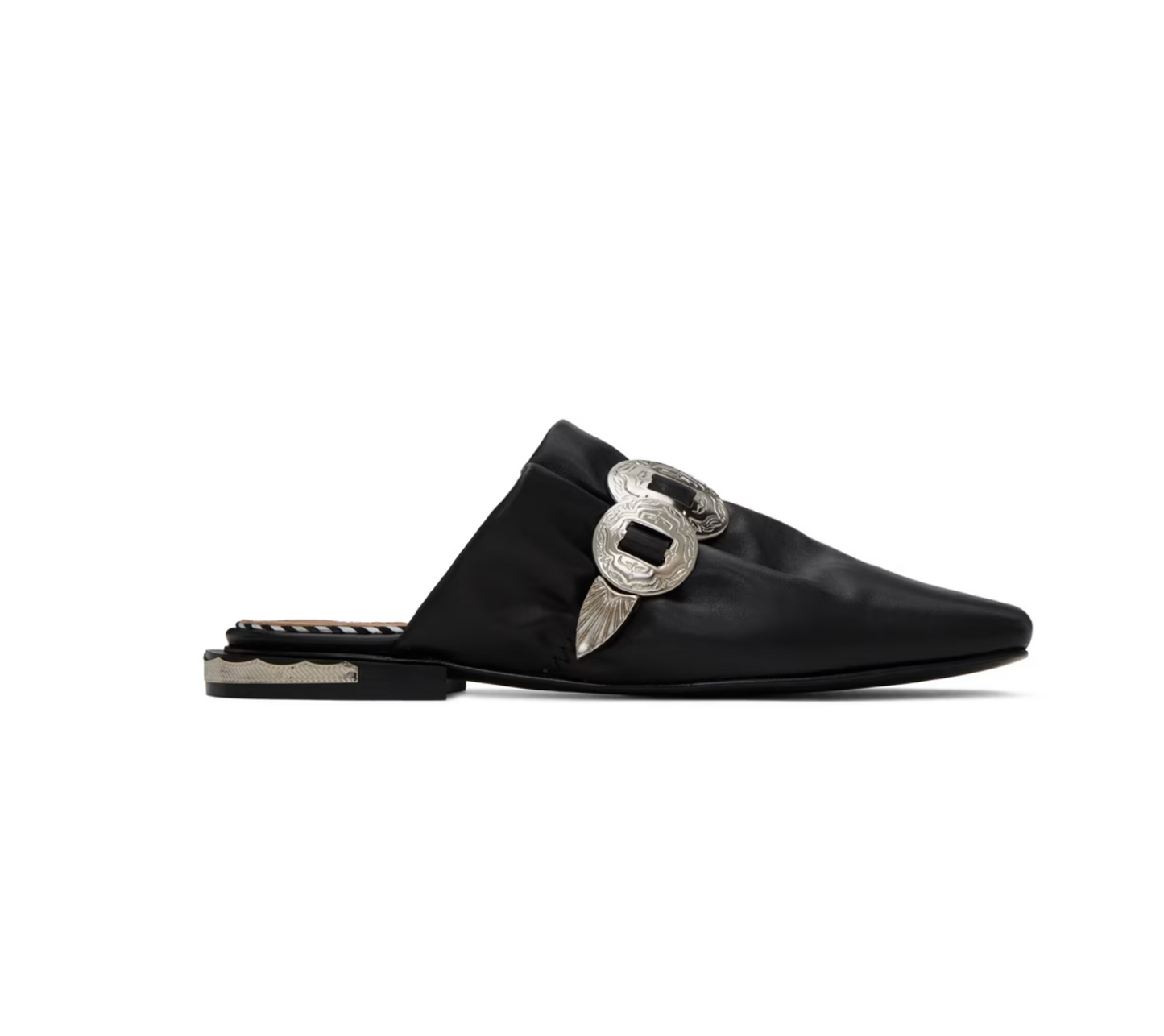 Toga Pulla Exclusive Black Loafers - MOODY ORANGES