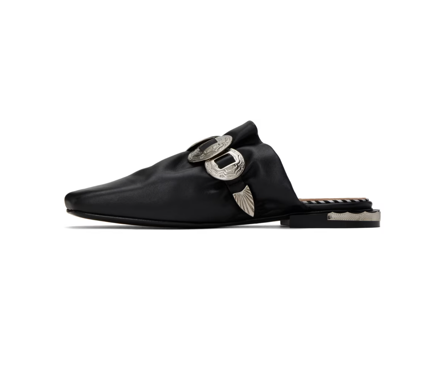 Toga Pulla Exclusive Black Loafers - MOODY ORANGES