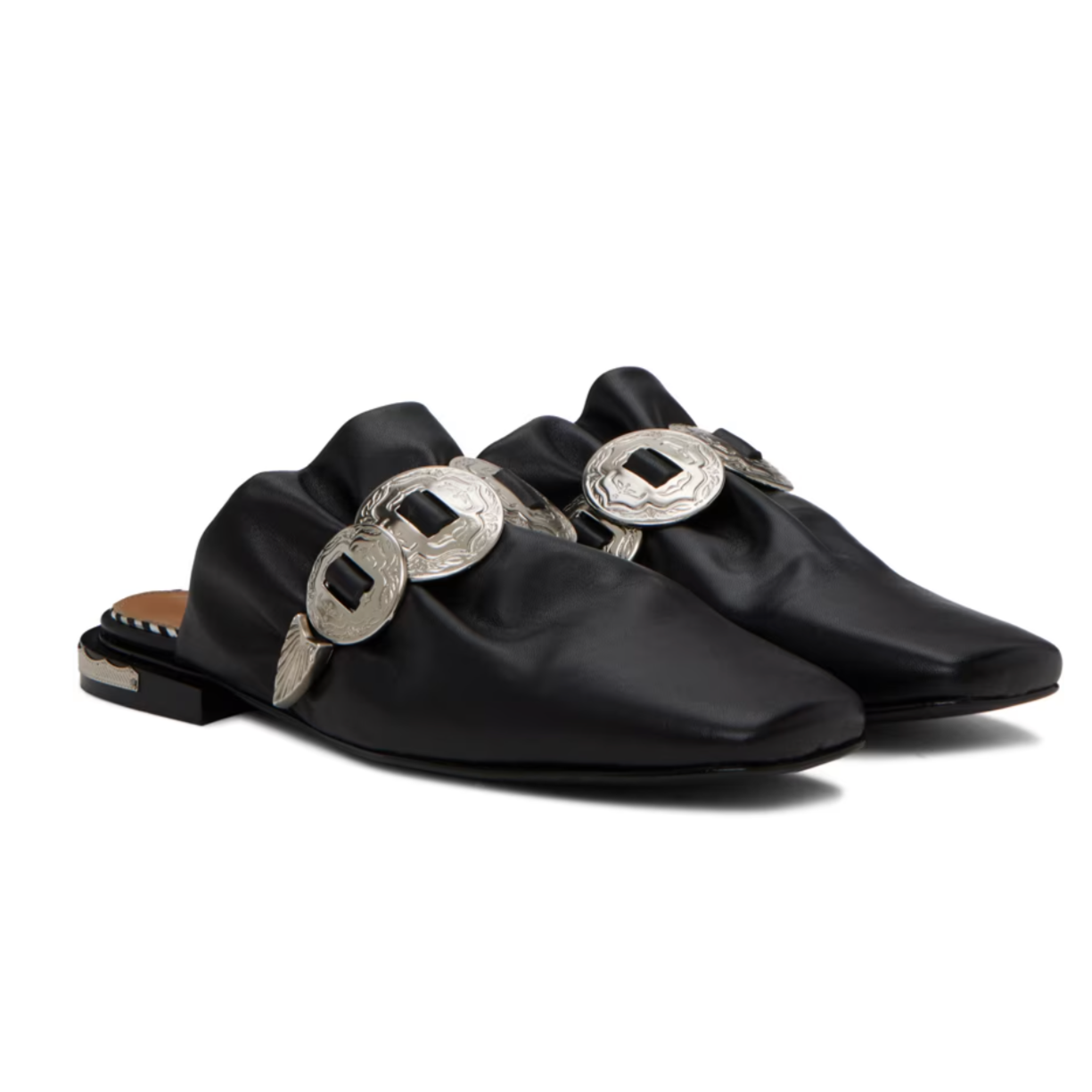 Toga Pulla Exclusive Black Loafers - MOODY ORANGES