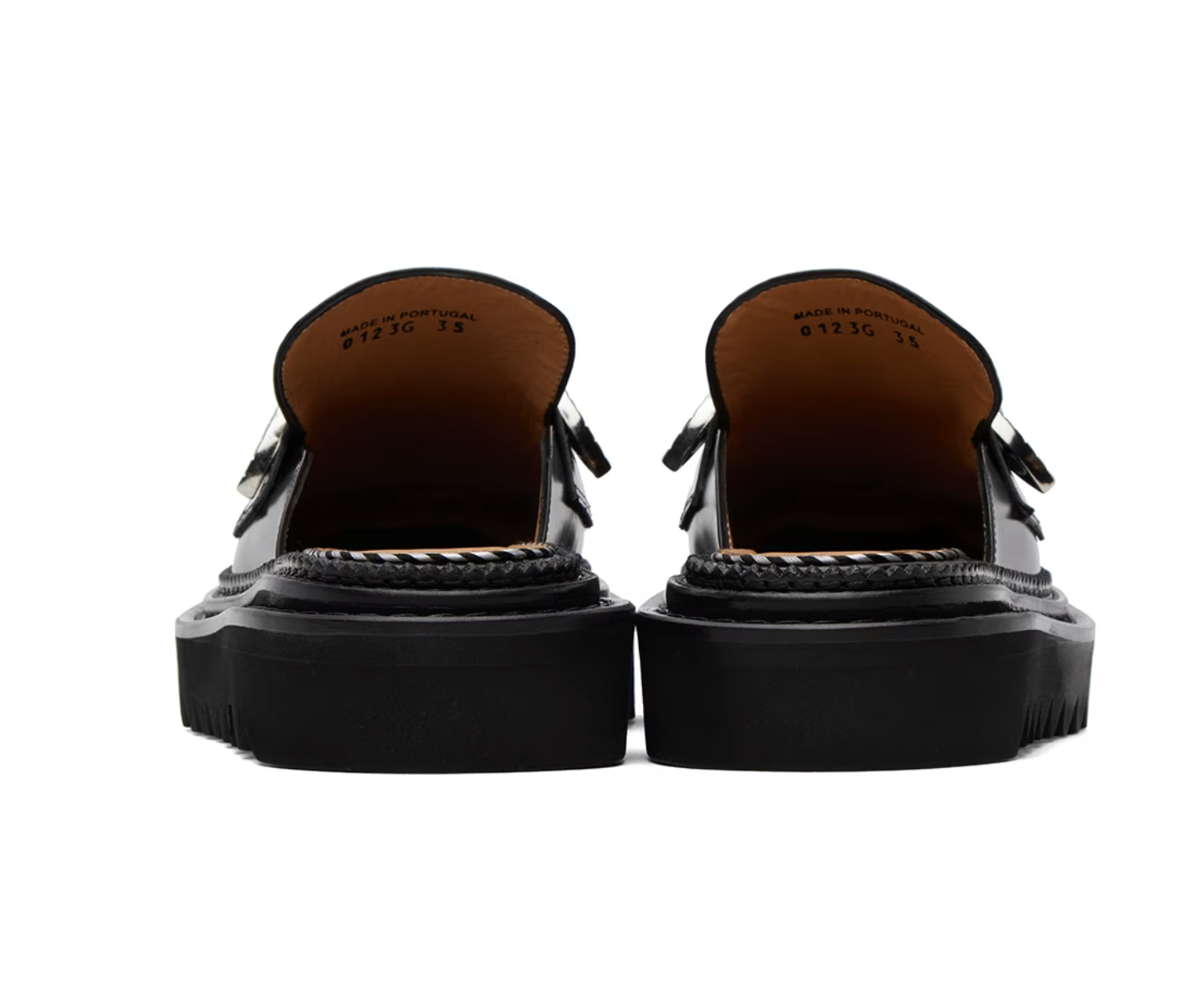 Toga Pulla Black Tassel Loafers - MOODY ORANGES