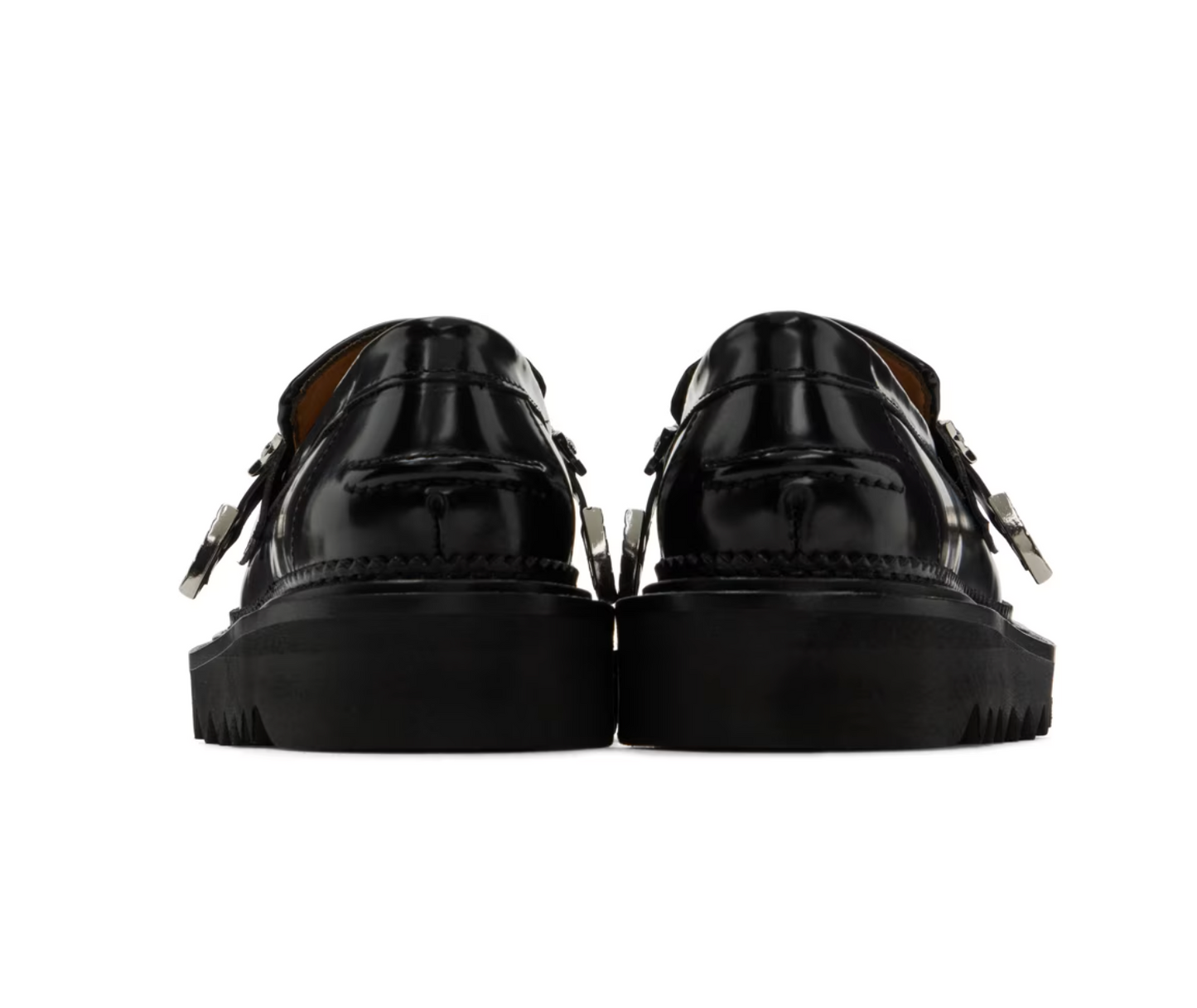 Toga Pulla Black Shark Loafers - MOODY ORANGES