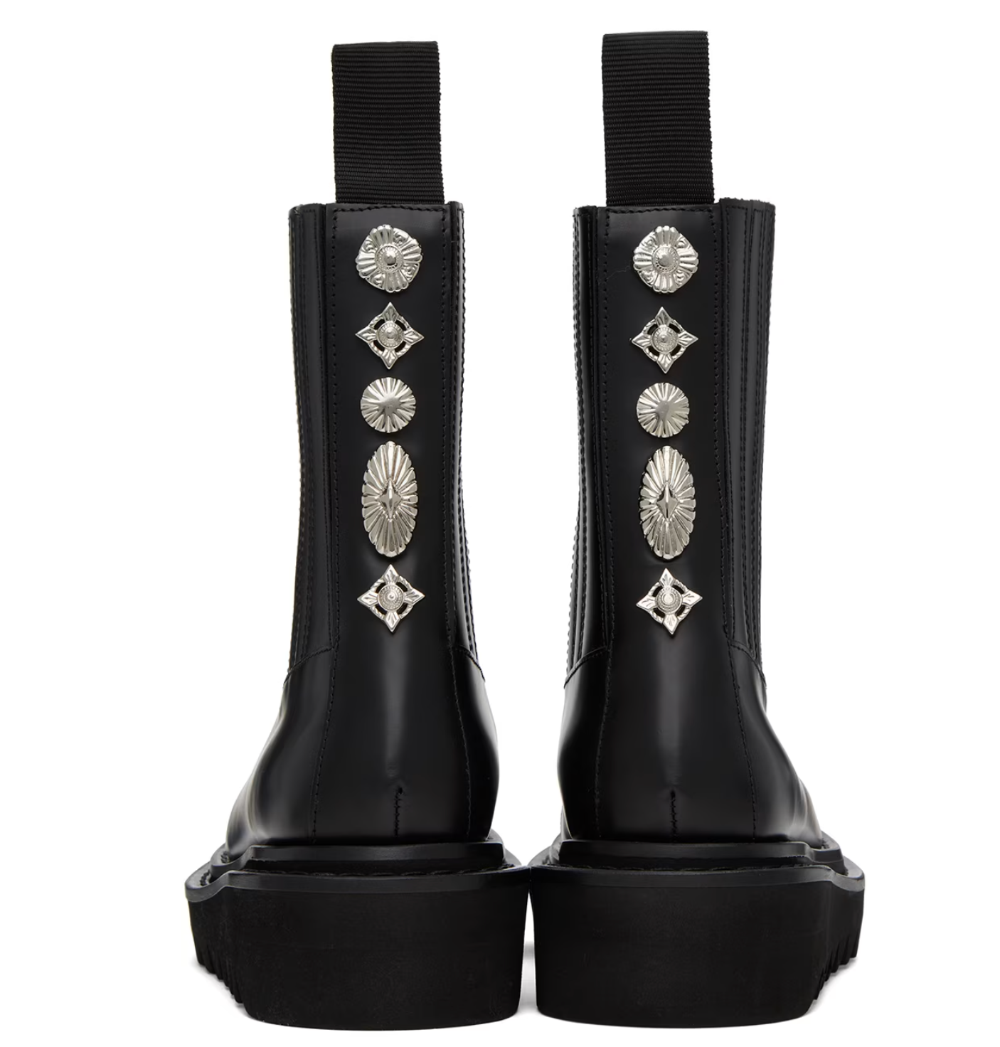 Toga Pulla Black Side Gore Boots - MOODY ORANGES