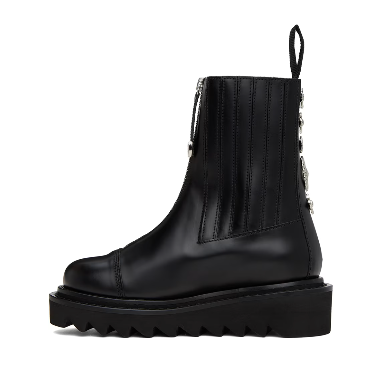 Toga Pulla Black Side Gore Boots - MOODY ORANGES