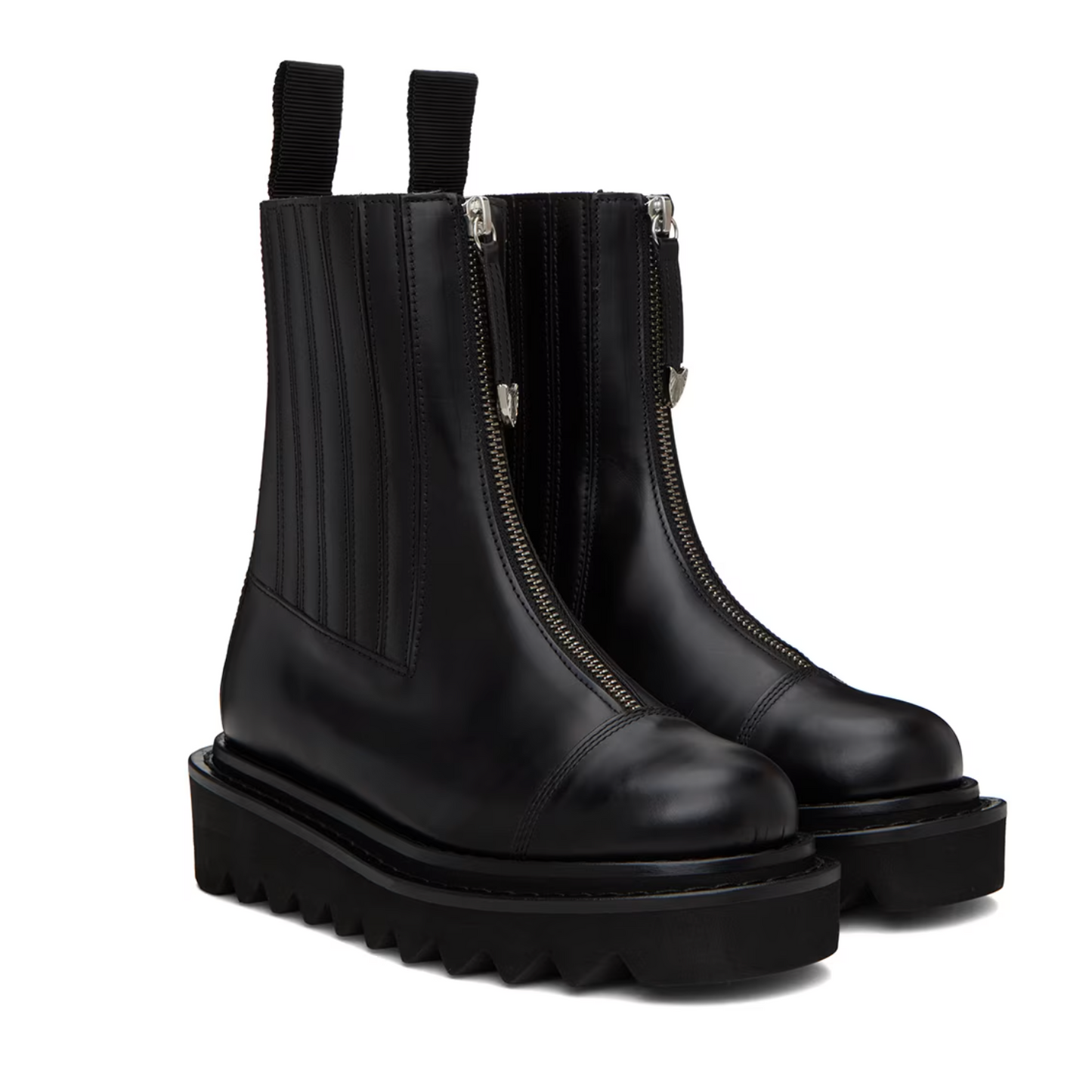 Toga Pulla Black Side Gore Boots - MOODY ORANGES