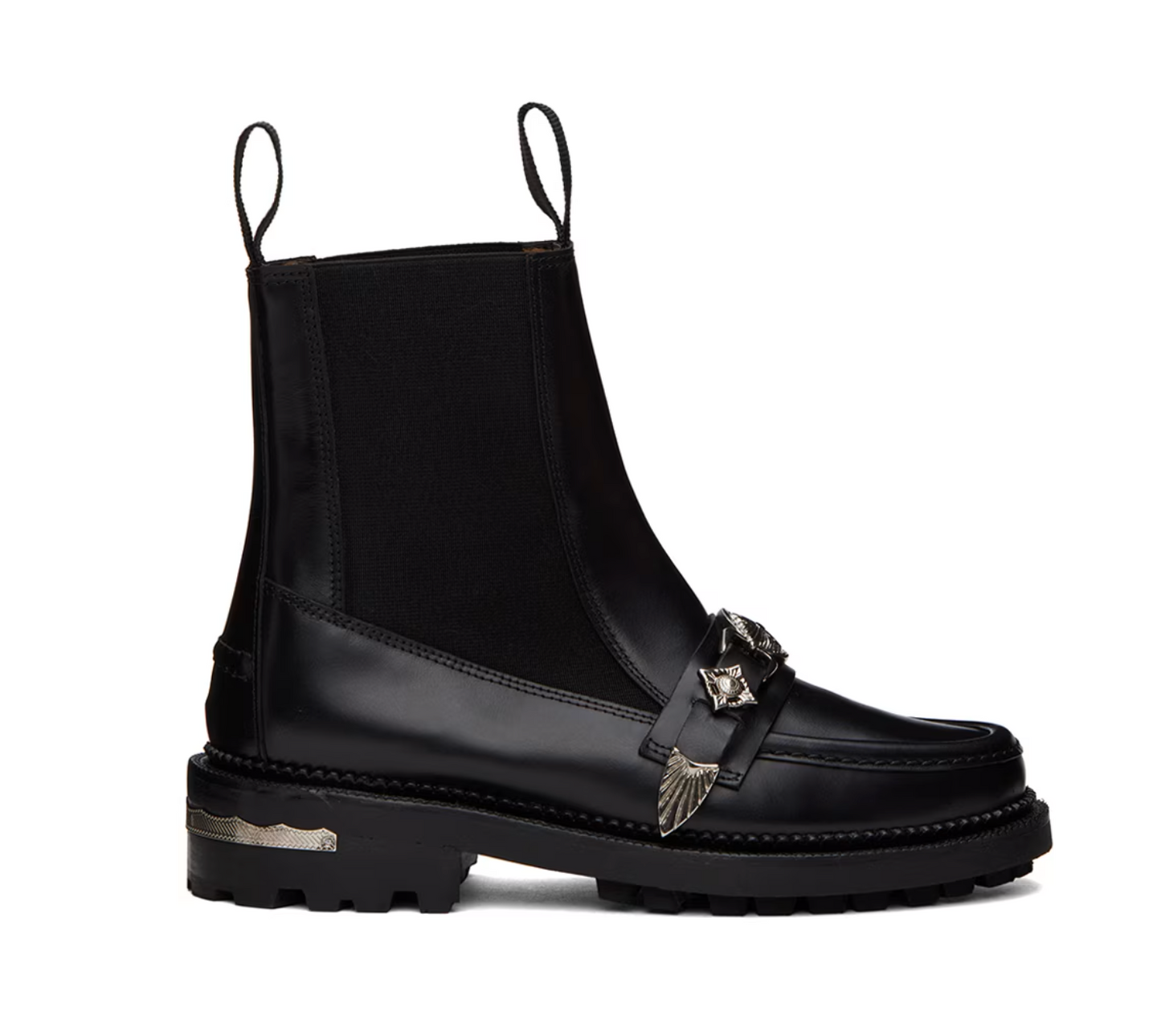 Toga Pulla Black Hardware Boots - MOODY ORANGES