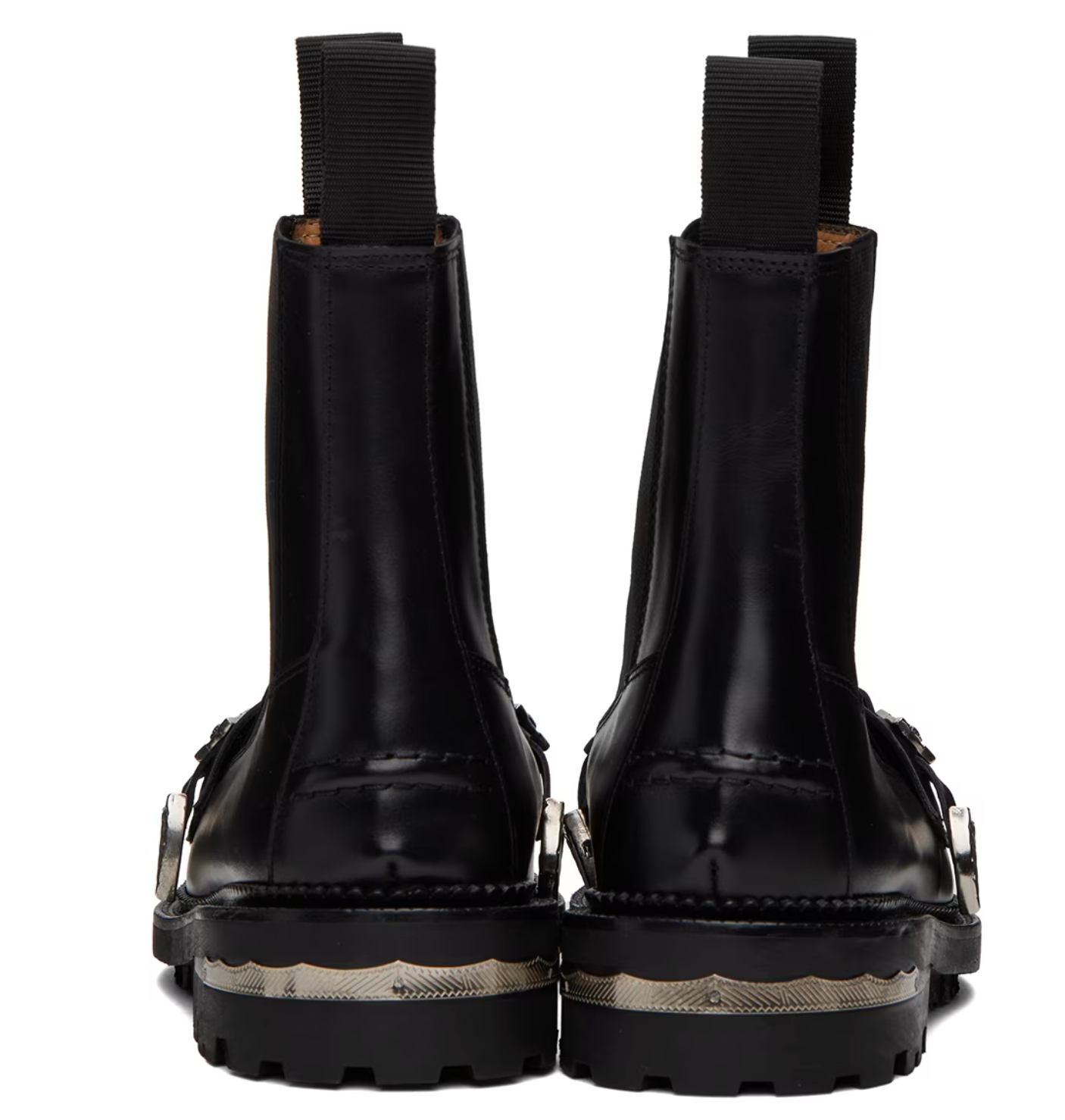Toga Pulla Black Hardware Boots - MOODY ORANGES