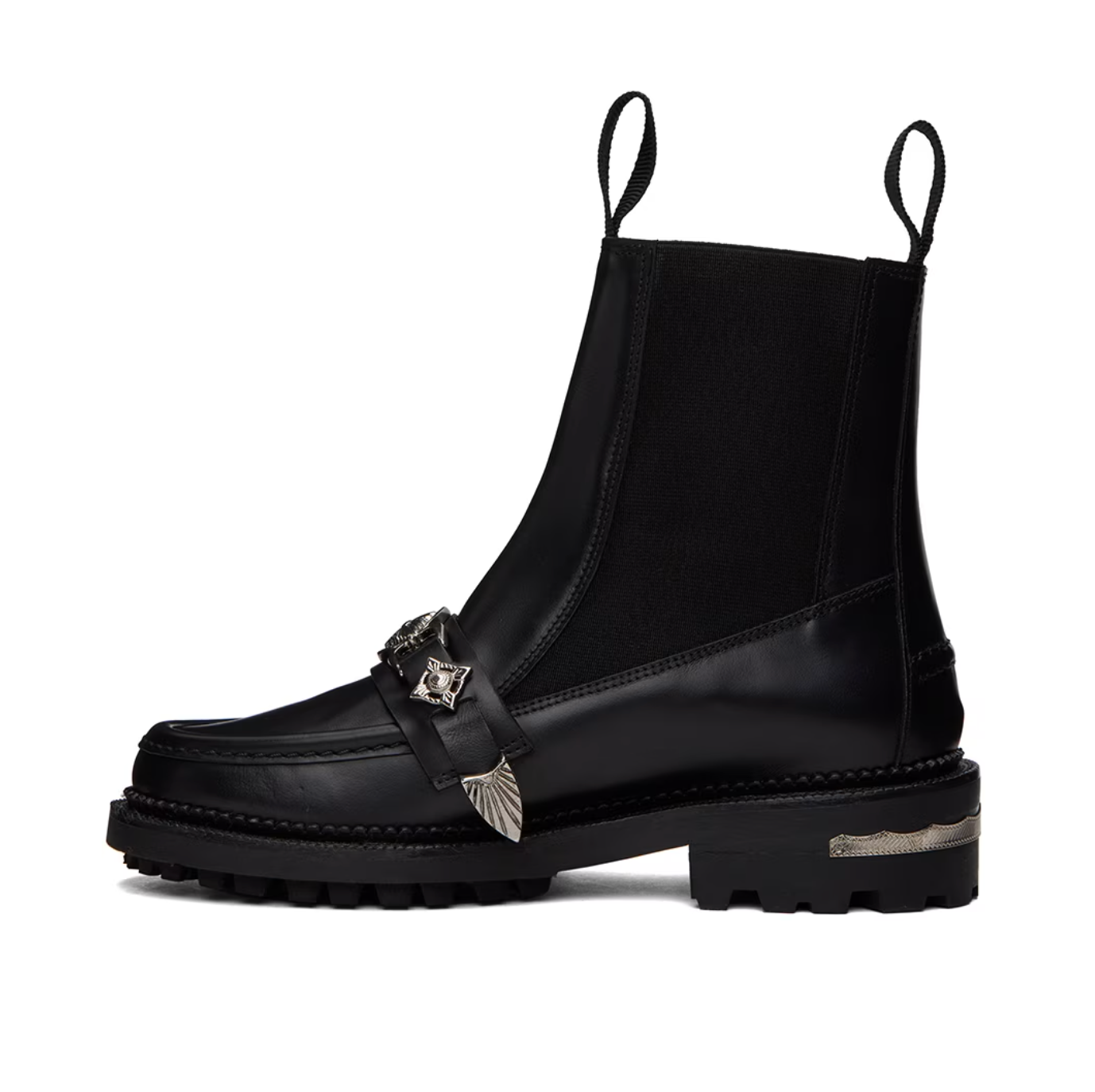 Toga Pulla Black Hardware Boots - MOODY ORANGES