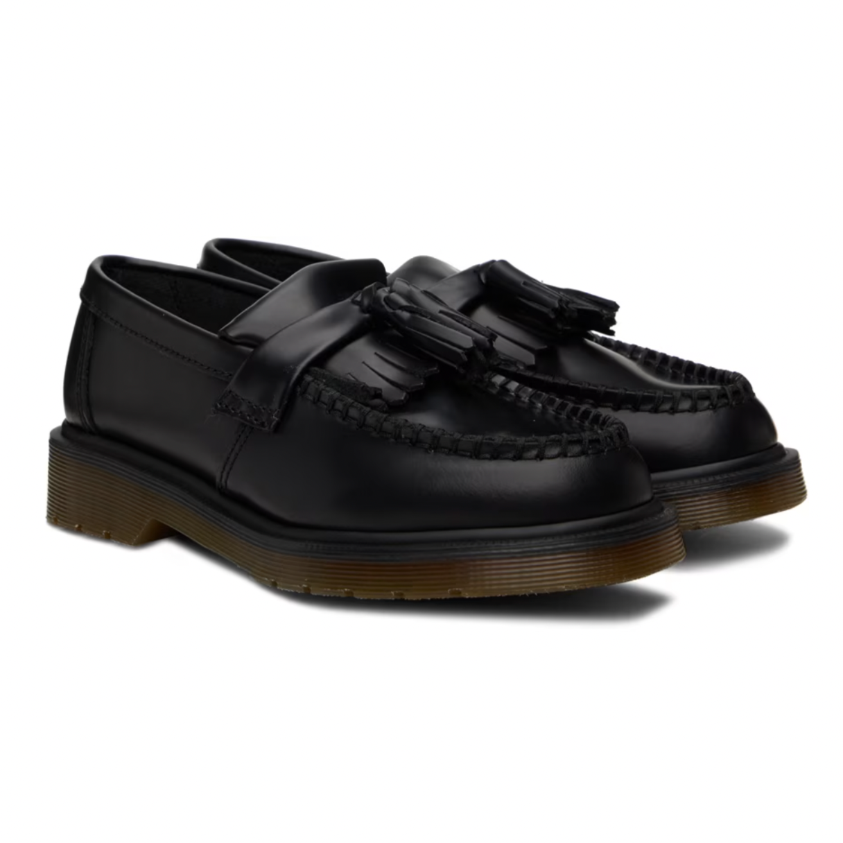 Dr. Martens Black Adrian Loafers - MOODY ORANGES