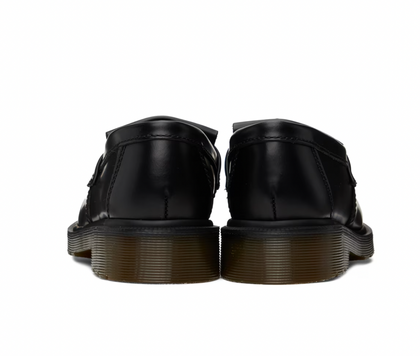 Dr. Martens Black Adrian Loafers - MOODY ORANGES