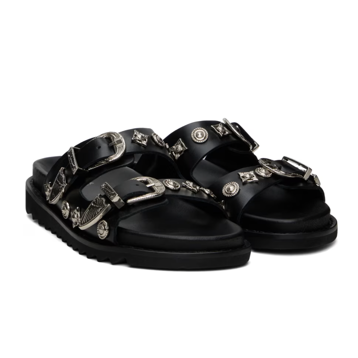 Toga Pulla Silver Charms Sandals - MOODY ORANGES