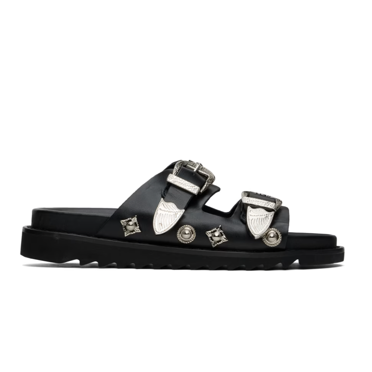 Toga Pulla Silver Charms Sandals - MOODY ORANGES