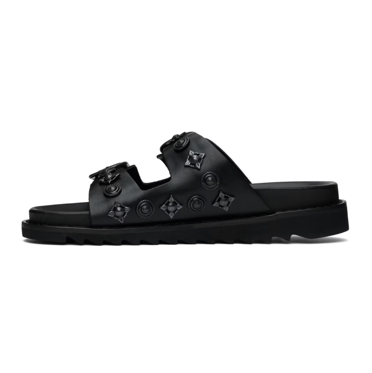 Toga Pulla Black Buckle Sandals