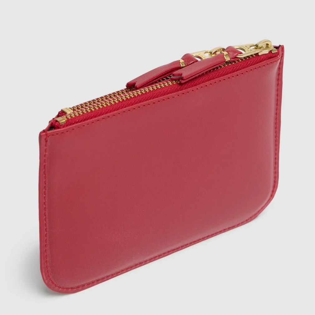 Comme des Garçons Wallet Red Outside pocket wallet
