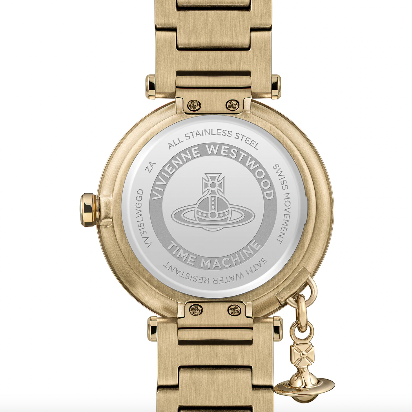 Vivienne Westwood Champagne Orb Logomania Watch (VV315LWGGD)