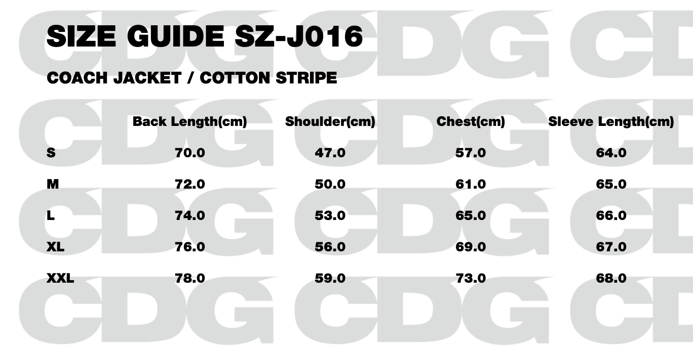 COACH JACKET / COTTON STRIPE