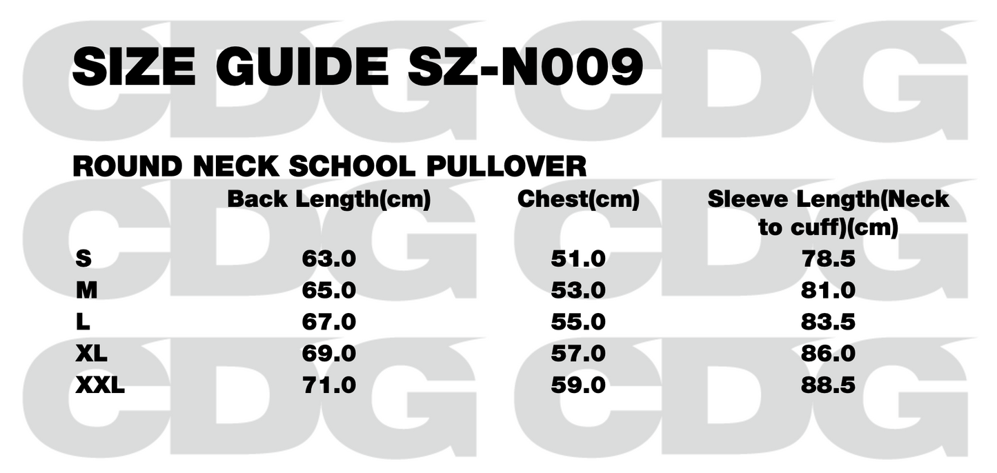 ROUND NECK SCHOOL PULLOVER