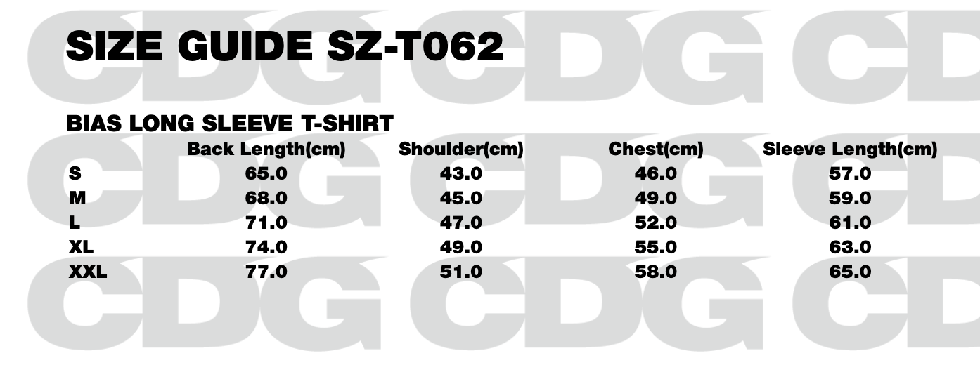 BIAS LONG SLEEVE T-SHIRT